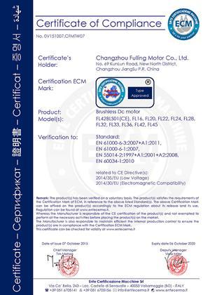 Certificazioni CE FL16-FL45